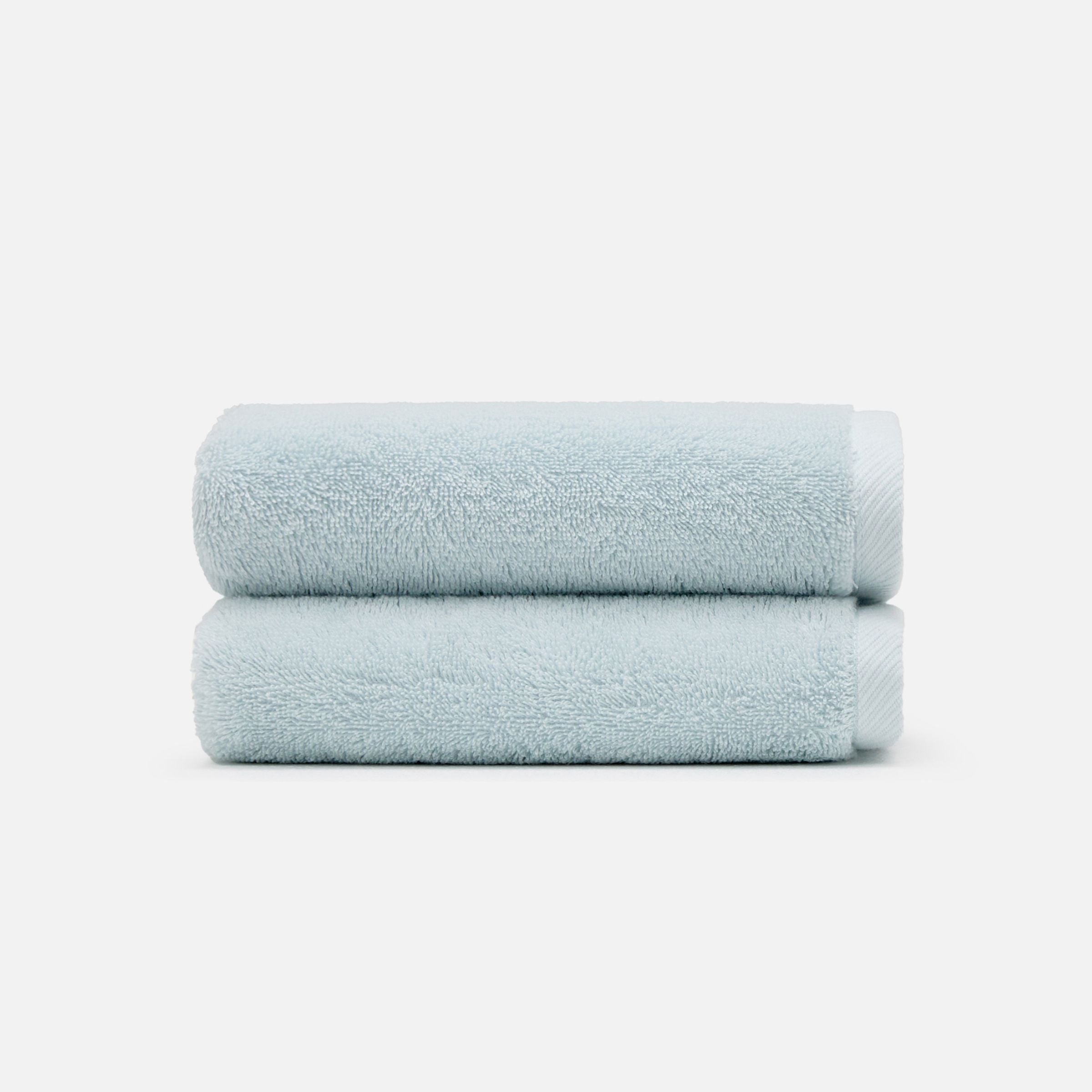 Nelpanda Tokyo Egyptian cotton hand towel in light blue, absorbent quality and luxury hotel-quality comfort