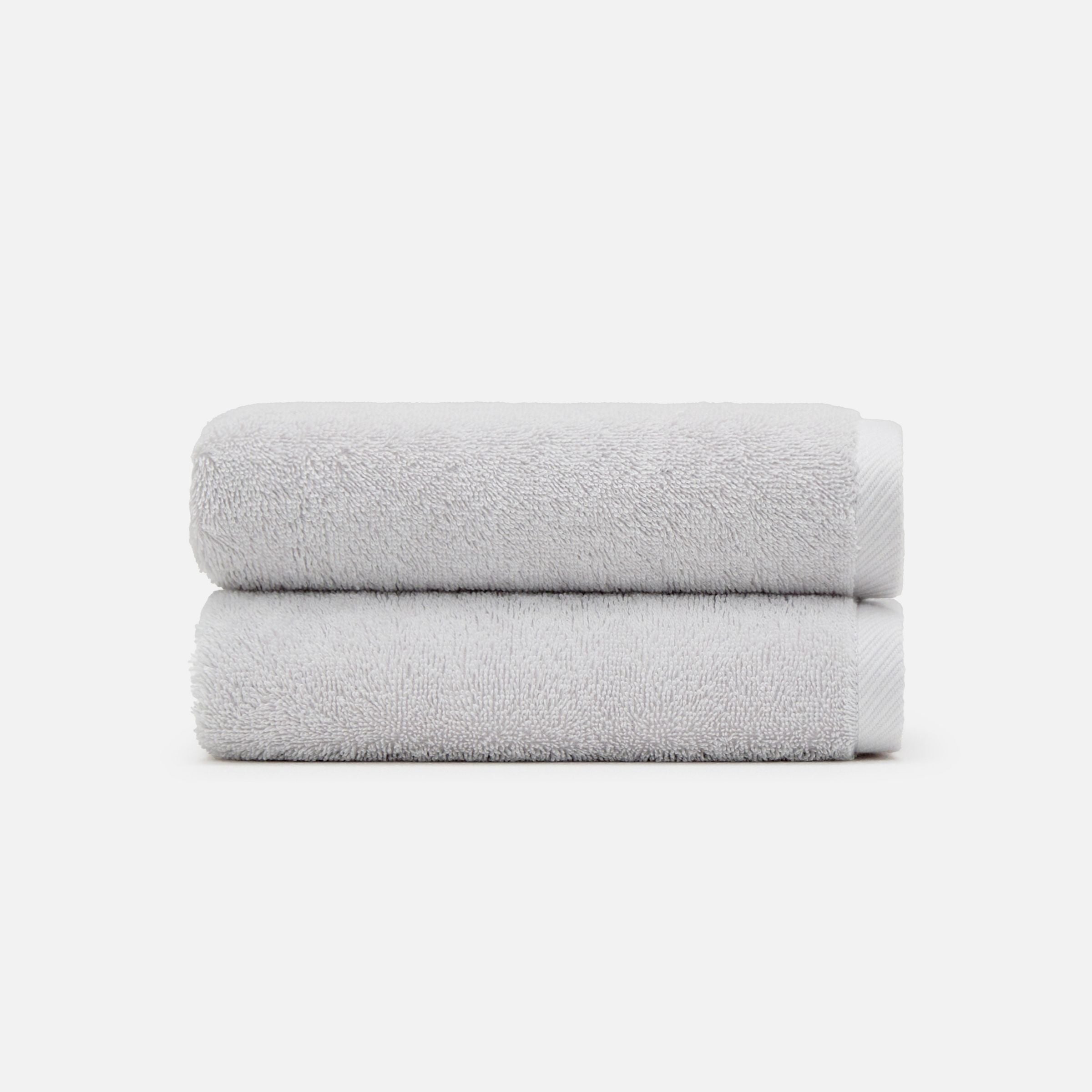 Nelpanda Tokyo Egyptian cotton hand towel in light gray, absorbent quality and luxury hotel-quality comfort