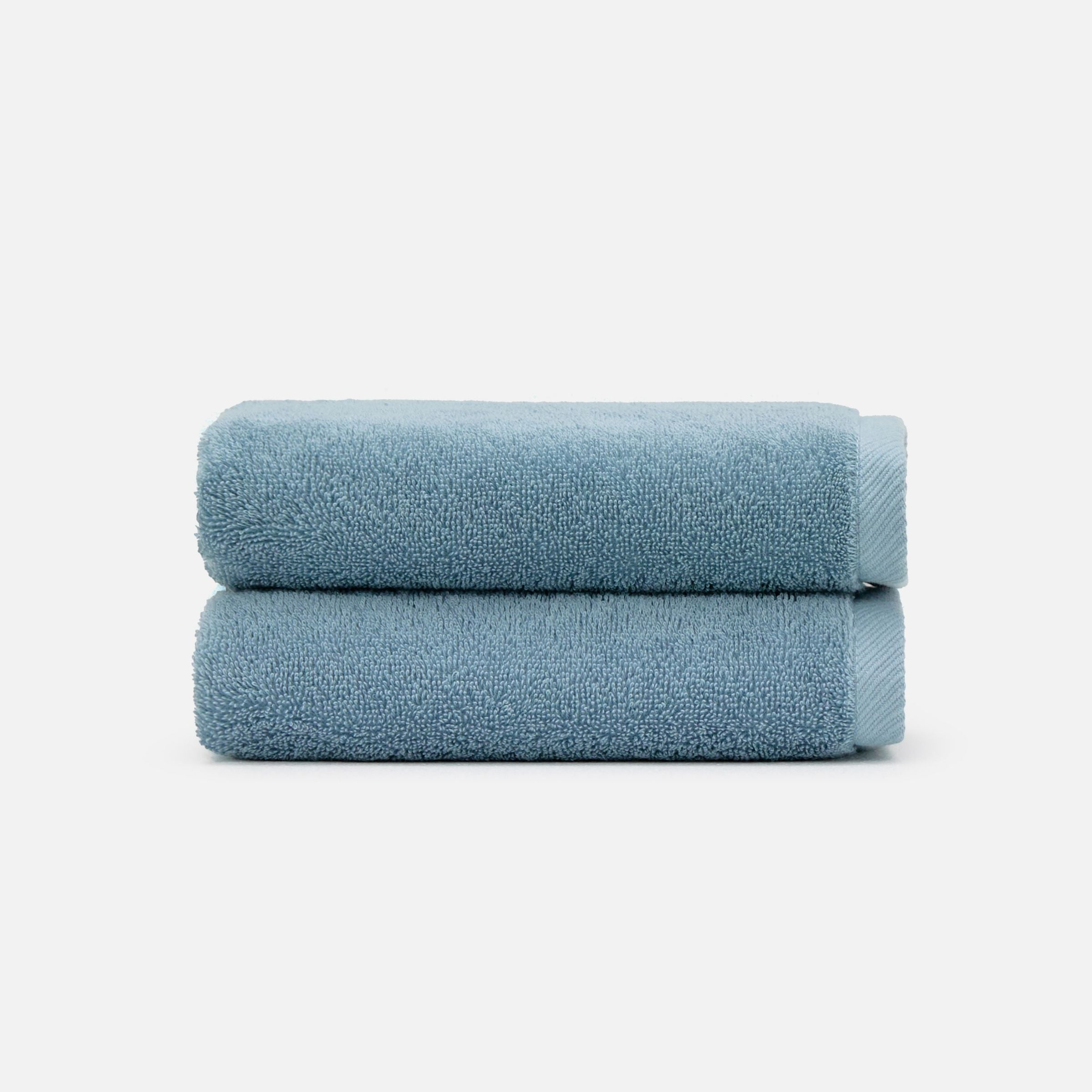 Nelpanda Tokyo Egyptian cotton hand towel in blue, absorbent quality and luxury hotel-quality comfort