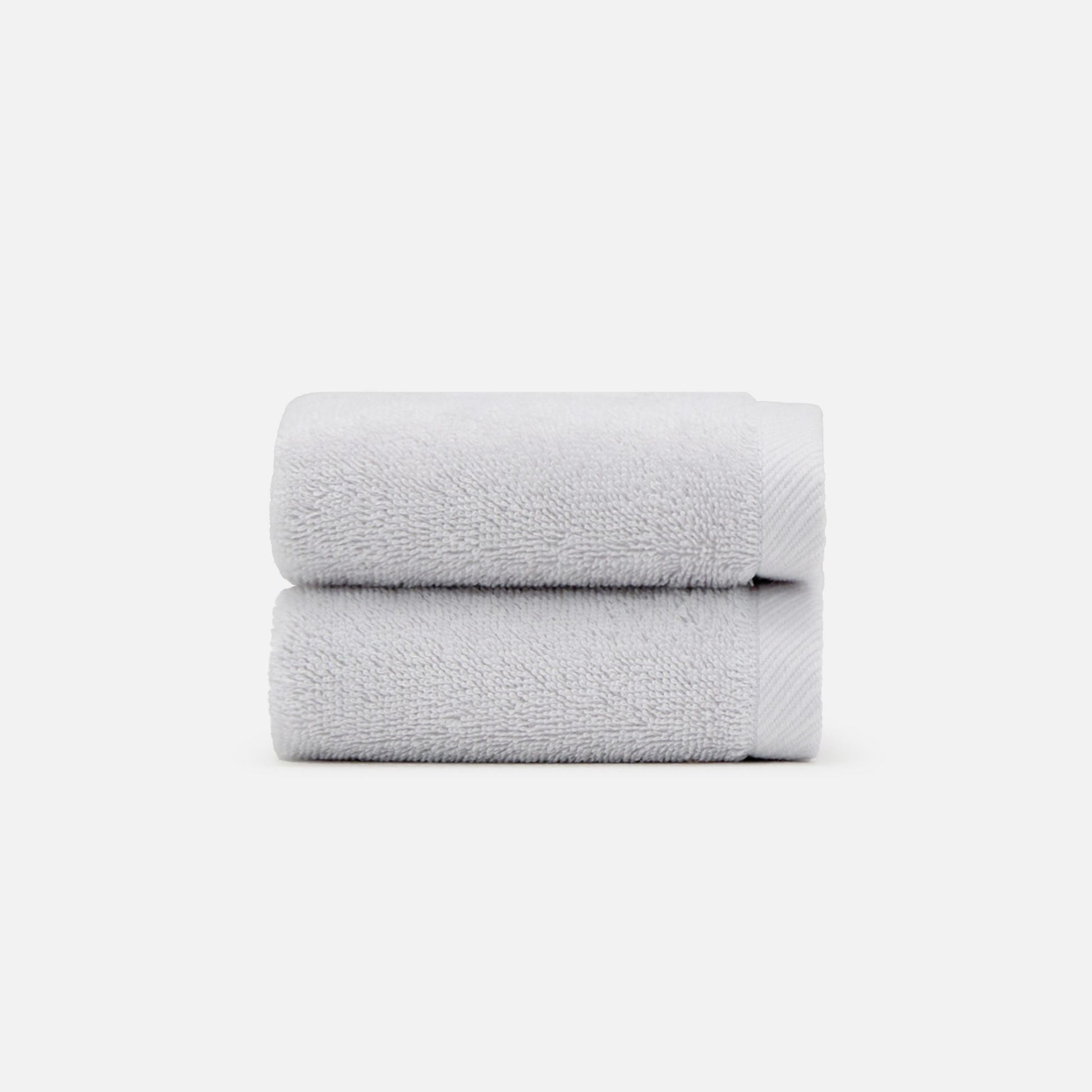 Nelpanda Tokyo Egyptian cotton washcloth in light gray, absorbent quality and luxury hotel-quality comfort