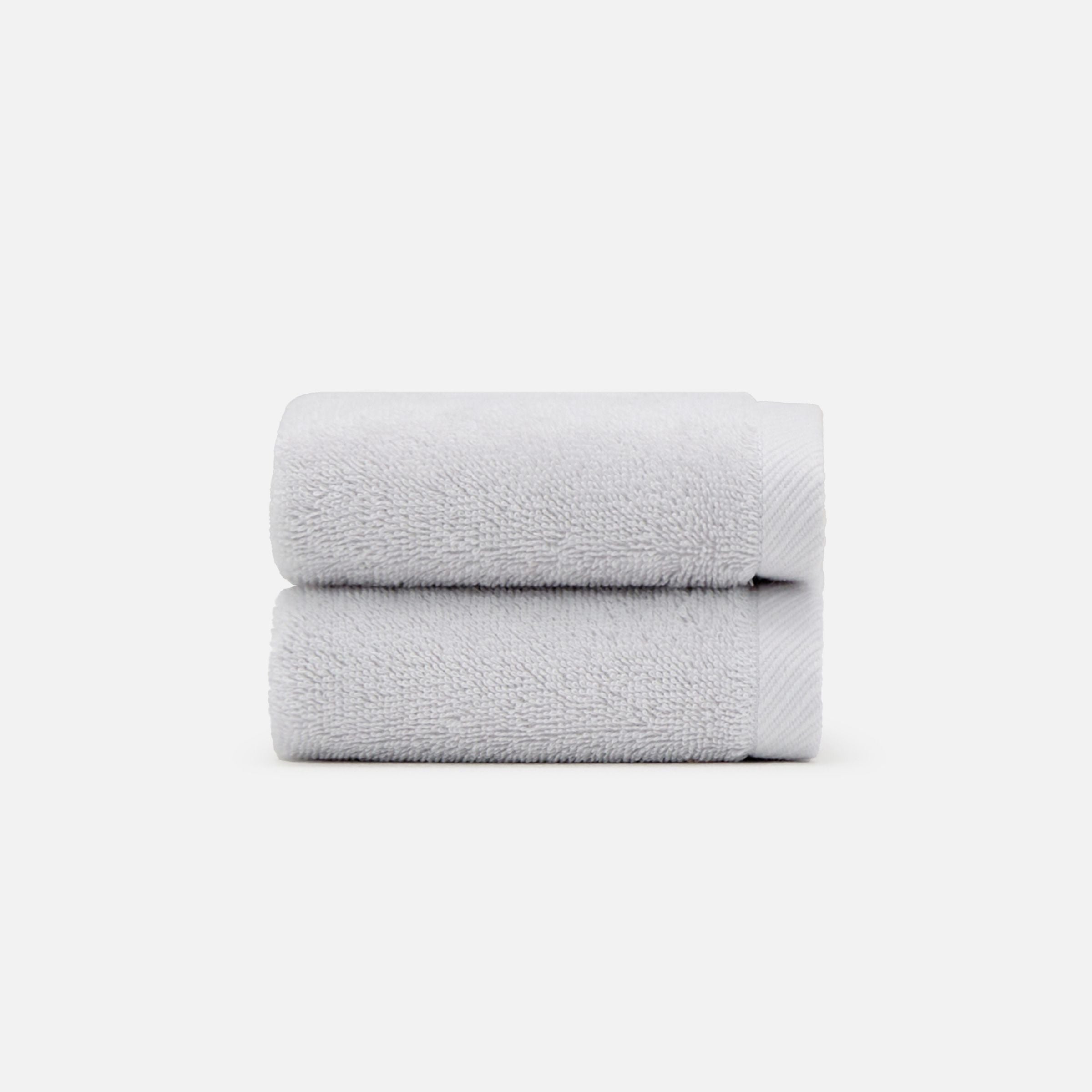 Nelpanda Tokyo Egyptian cotton washcloth in light gray, absorbent quality and luxury hotel-quality comfort