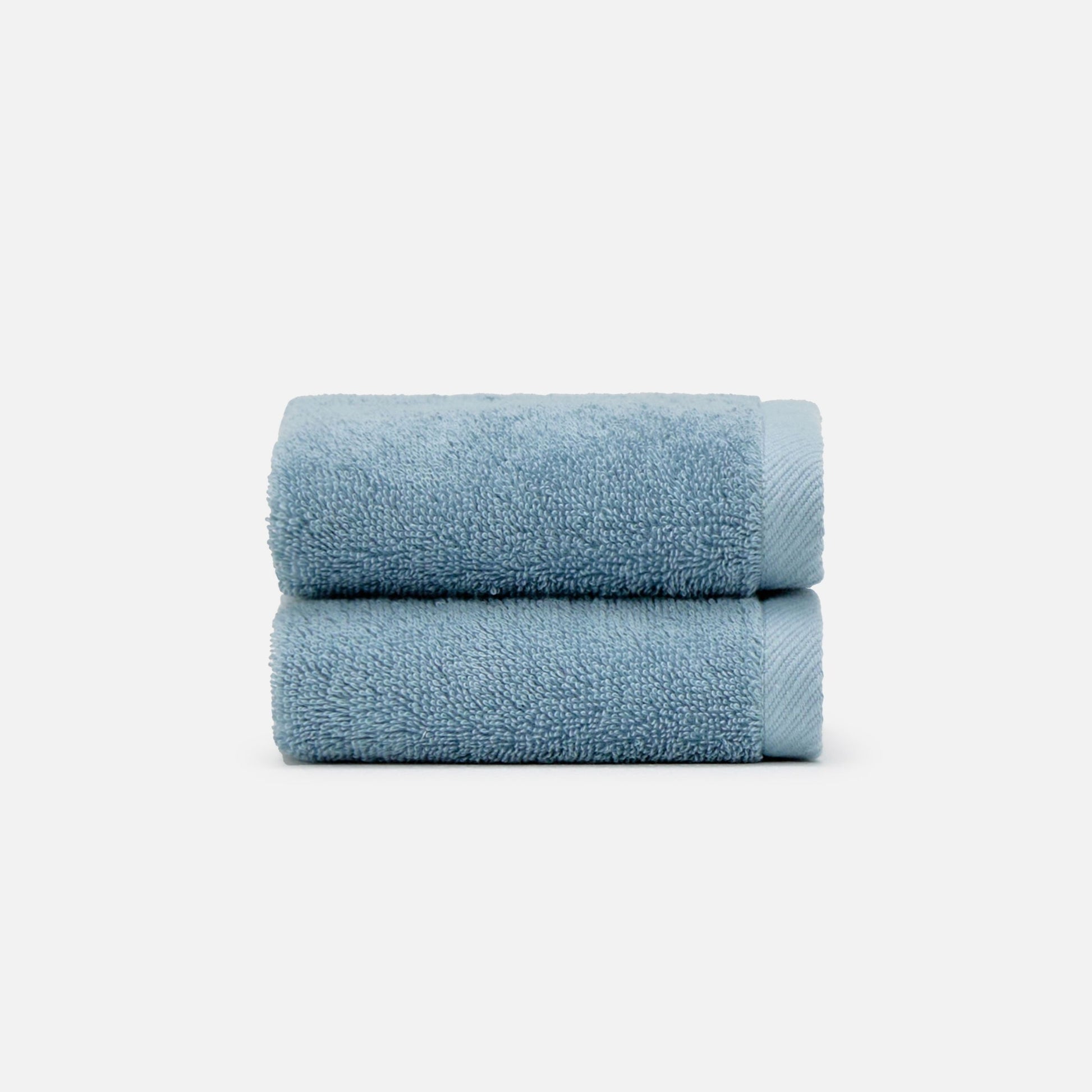 Nelpanda Tokyo Egyptian cotton washcloth in blue, absorbent quality and luxury hotel-quality comfort