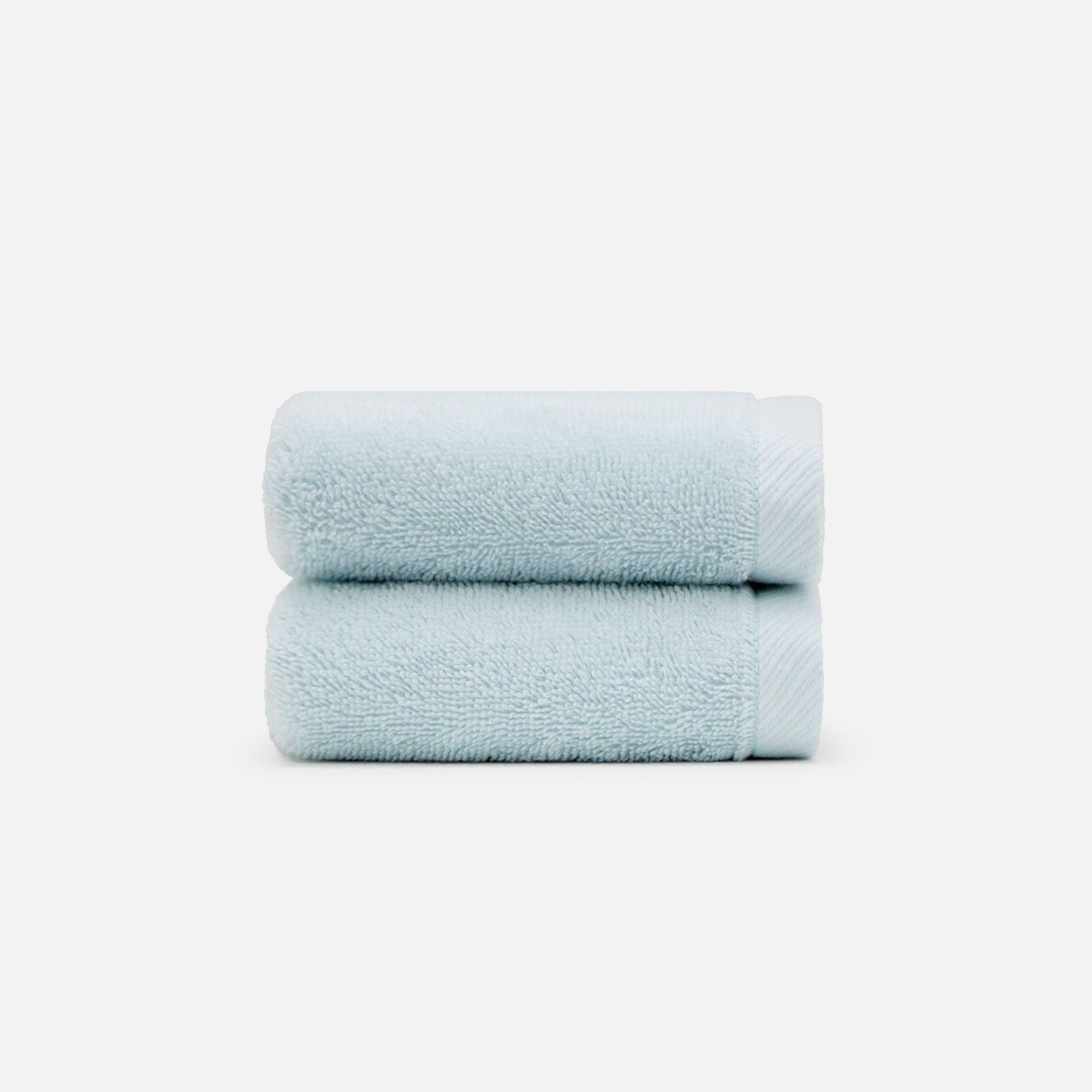 Nelpanda Tokyo Egyptian cotton washcloth in light blue, absorbent quality and luxury hotel-quality comfort