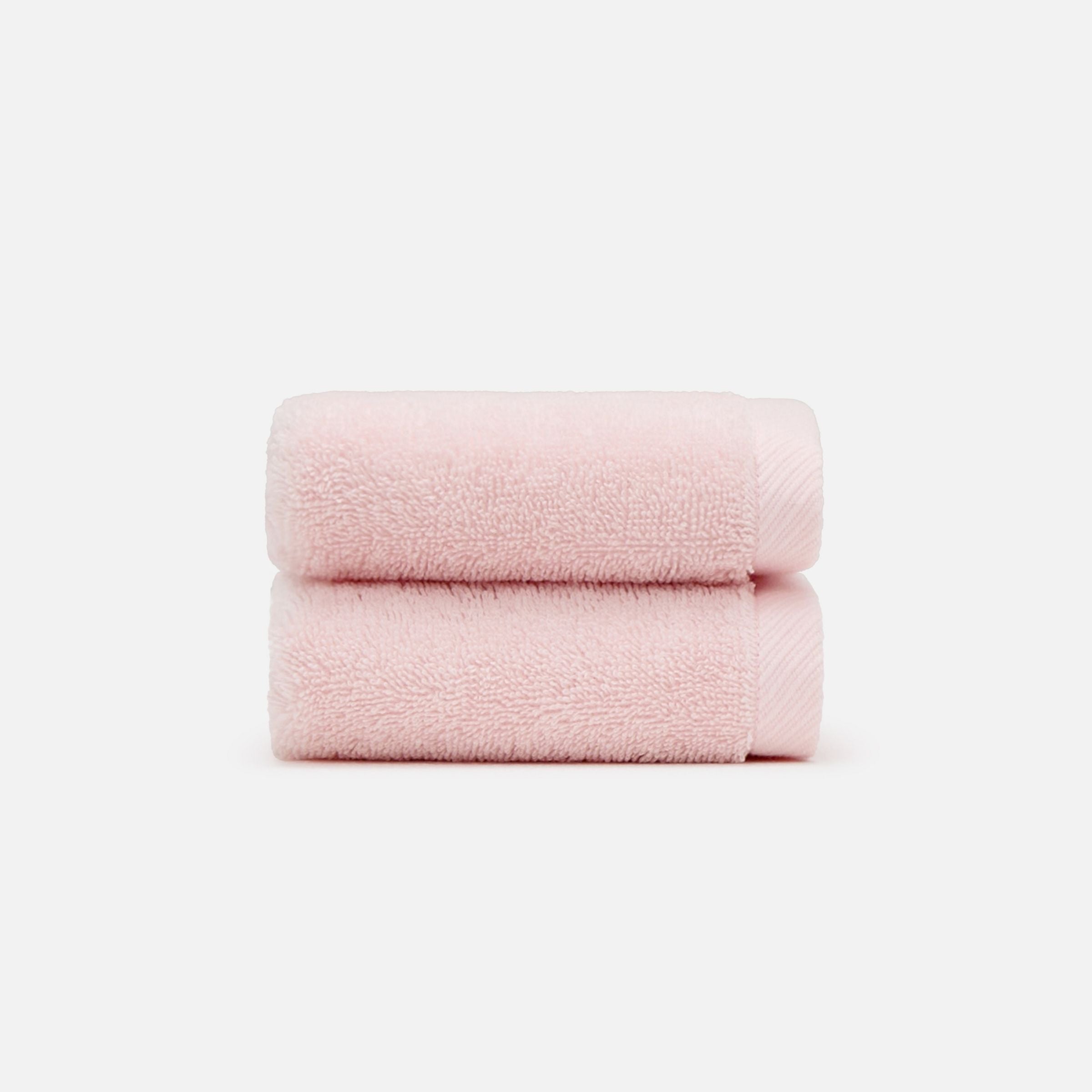 Nelpanda Tokyo Egyptian cotton washcloth in pink, absorbent quality and luxury hotel-quality comfort