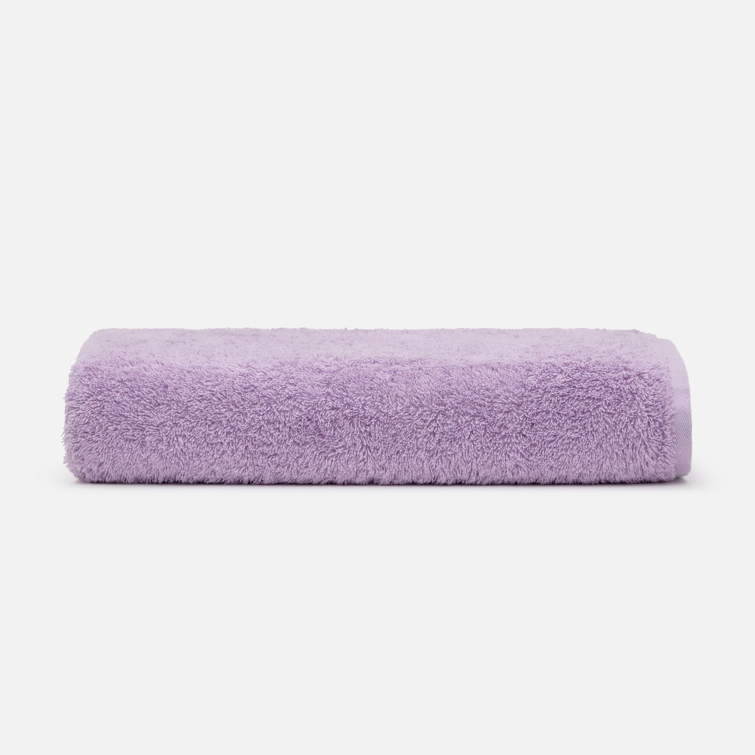 Soft and highly absorbent NELPANDA Plush Egyptian cotton bath towel in purple