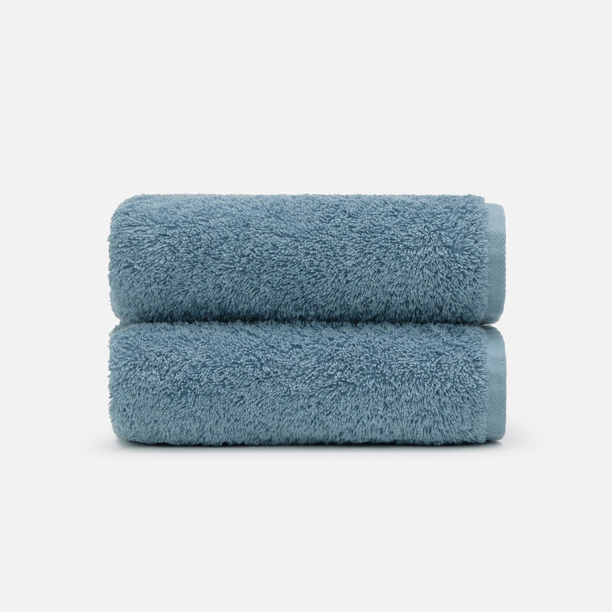 Soft and highly absorbent NELPANDA Plush Egyptian cotton hand towel in dark blue