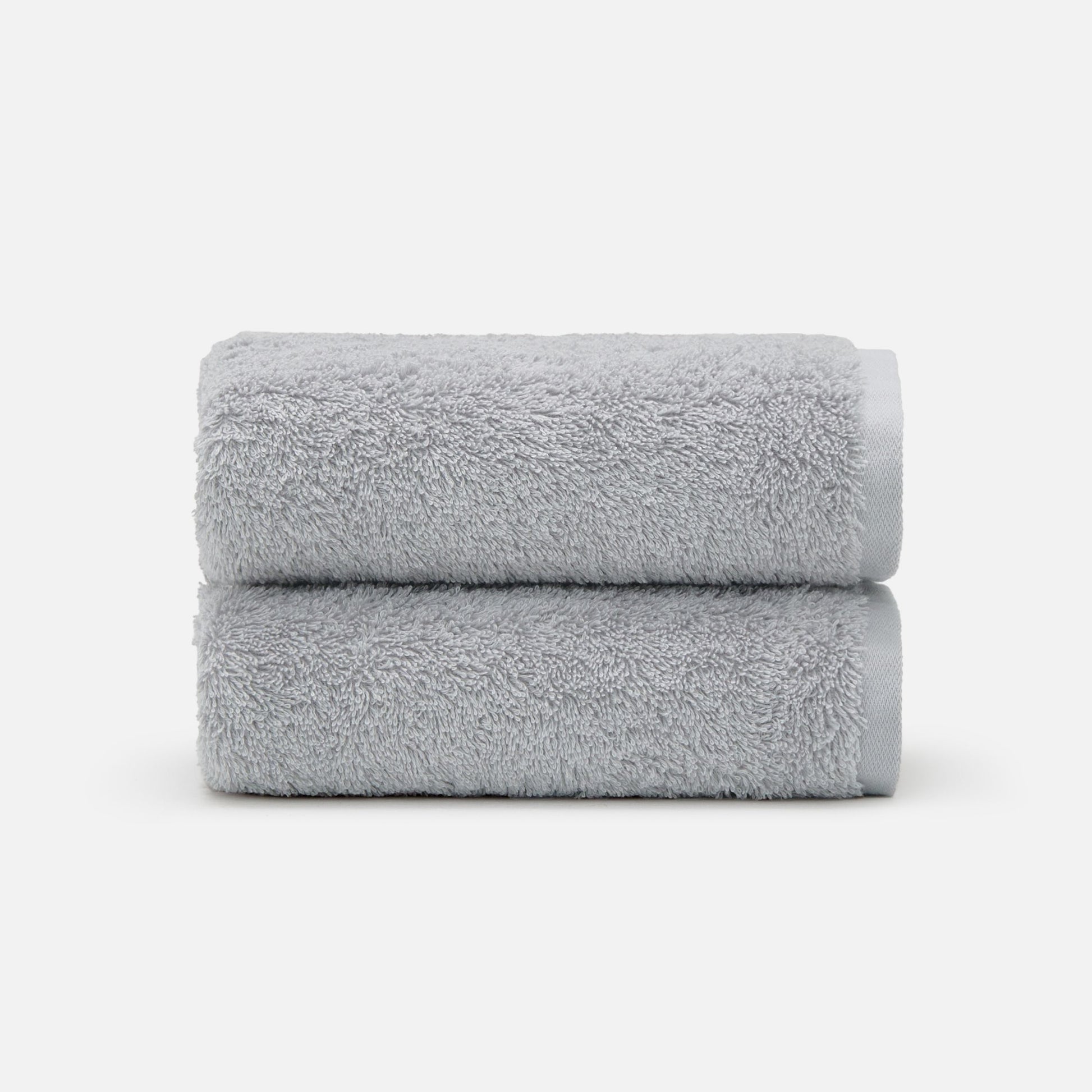 Soft and highly absorbent NELPANDA Plush Egyptian cotton hand towel in gray