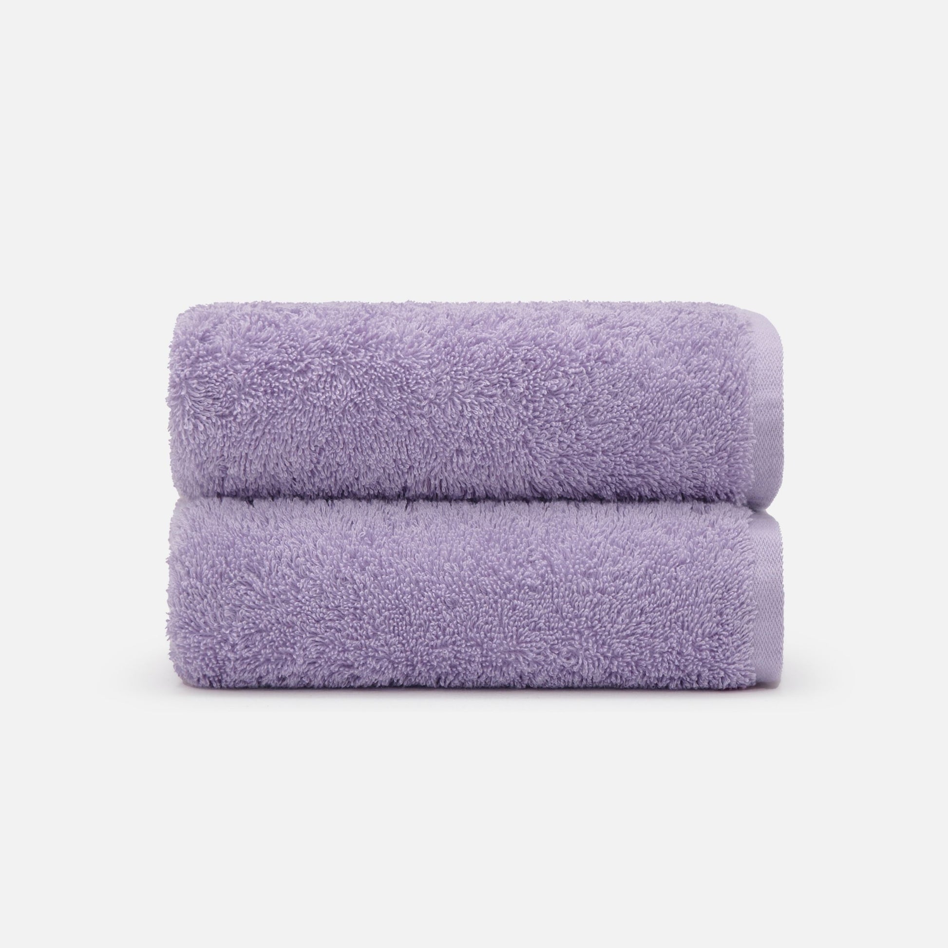 Soft and highly absorbent NELPANDA Plush Egyptian cotton hand towel in purple