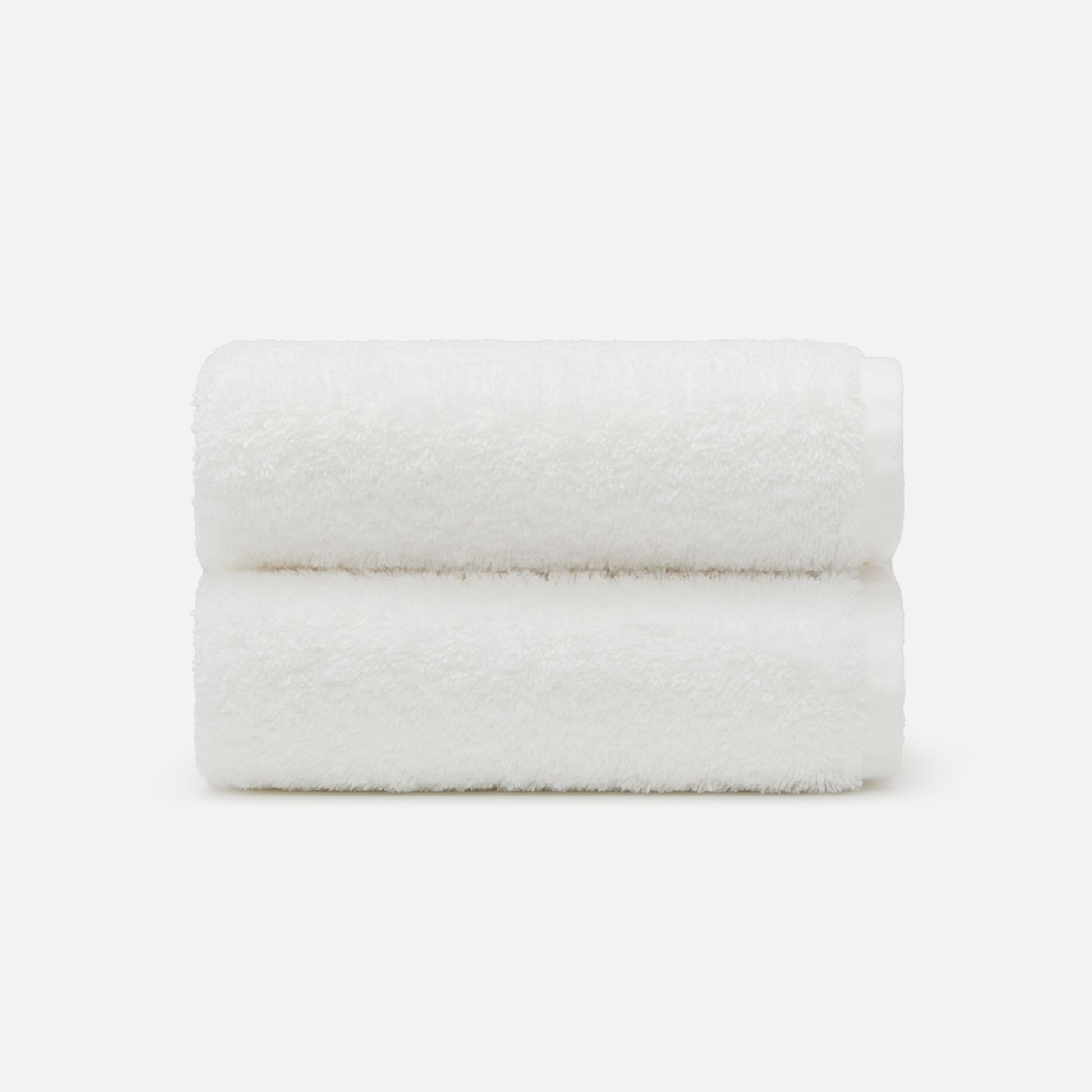 Soft and highly absorbent NELPANDA Plush Egyptian cotton hand towel in white