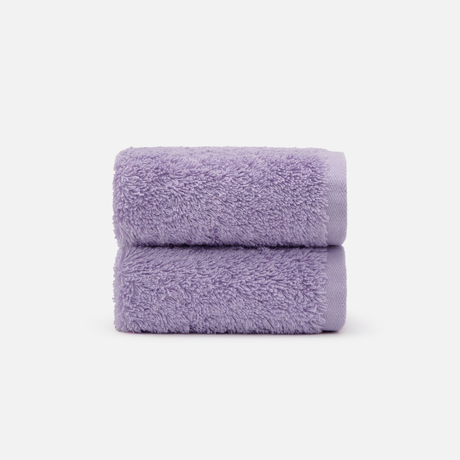 Soft and highly absorbent NELPANDA Plush Egyptian cotton washcloth in purple