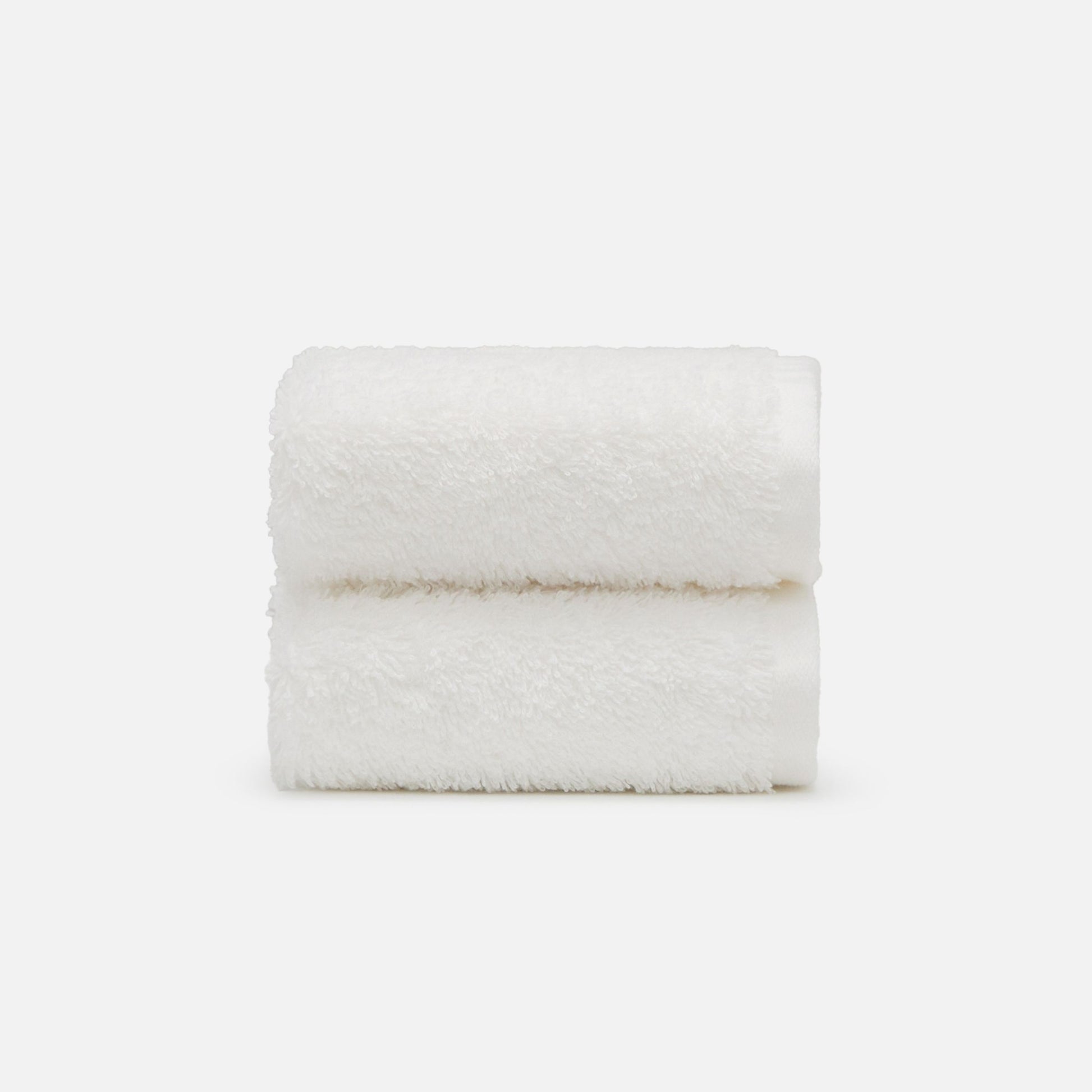 Soft and highly absorbent NELPANDA Plush Egyptian cotton washcloth in white