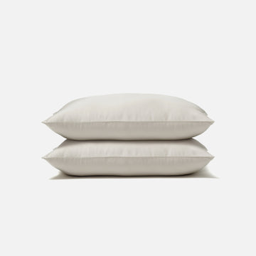 Breeze Eucalyptus pillowcase set with two soft beige pillowcases - shrink75