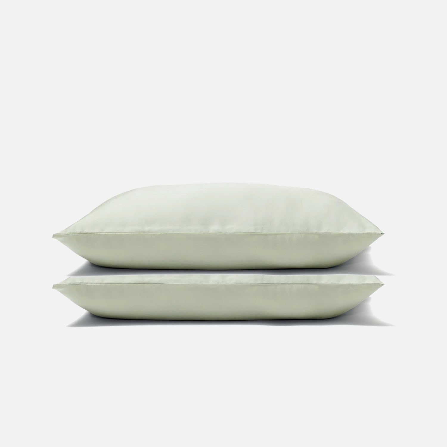 Breeze Eucalyptus pillowcase set with two soft sage pillowcases - color preserved