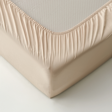 beige fitted sheet detail