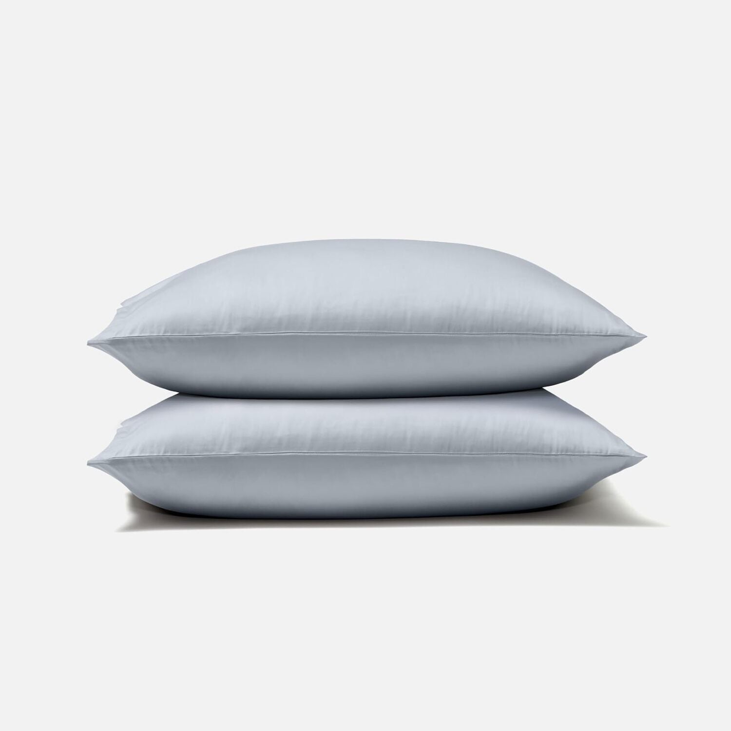 Classic Sateen pillowcase set with two blue pillowcases - scaled