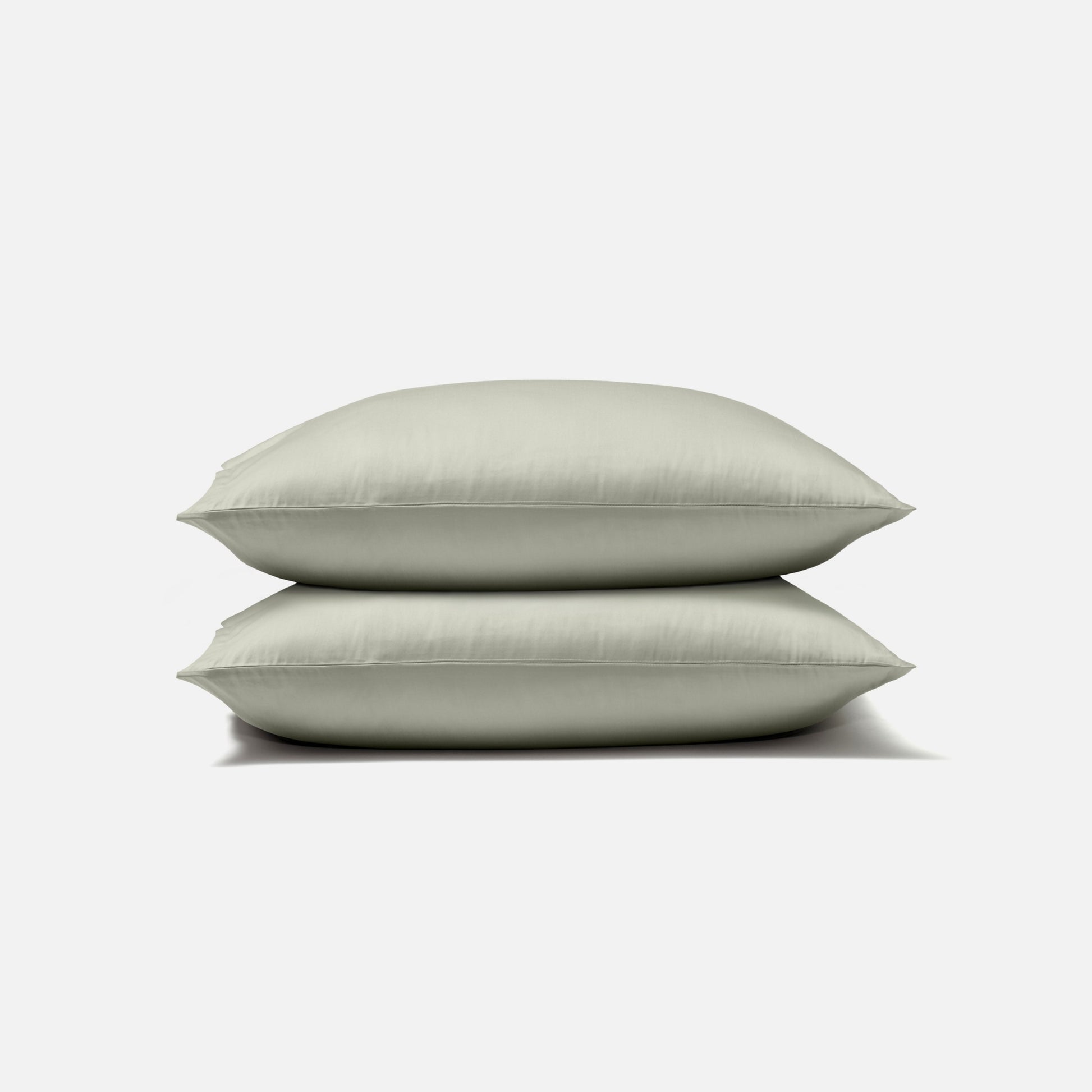 Classic Sateen pillowcase set with two muted sage pillowcases - shrink75