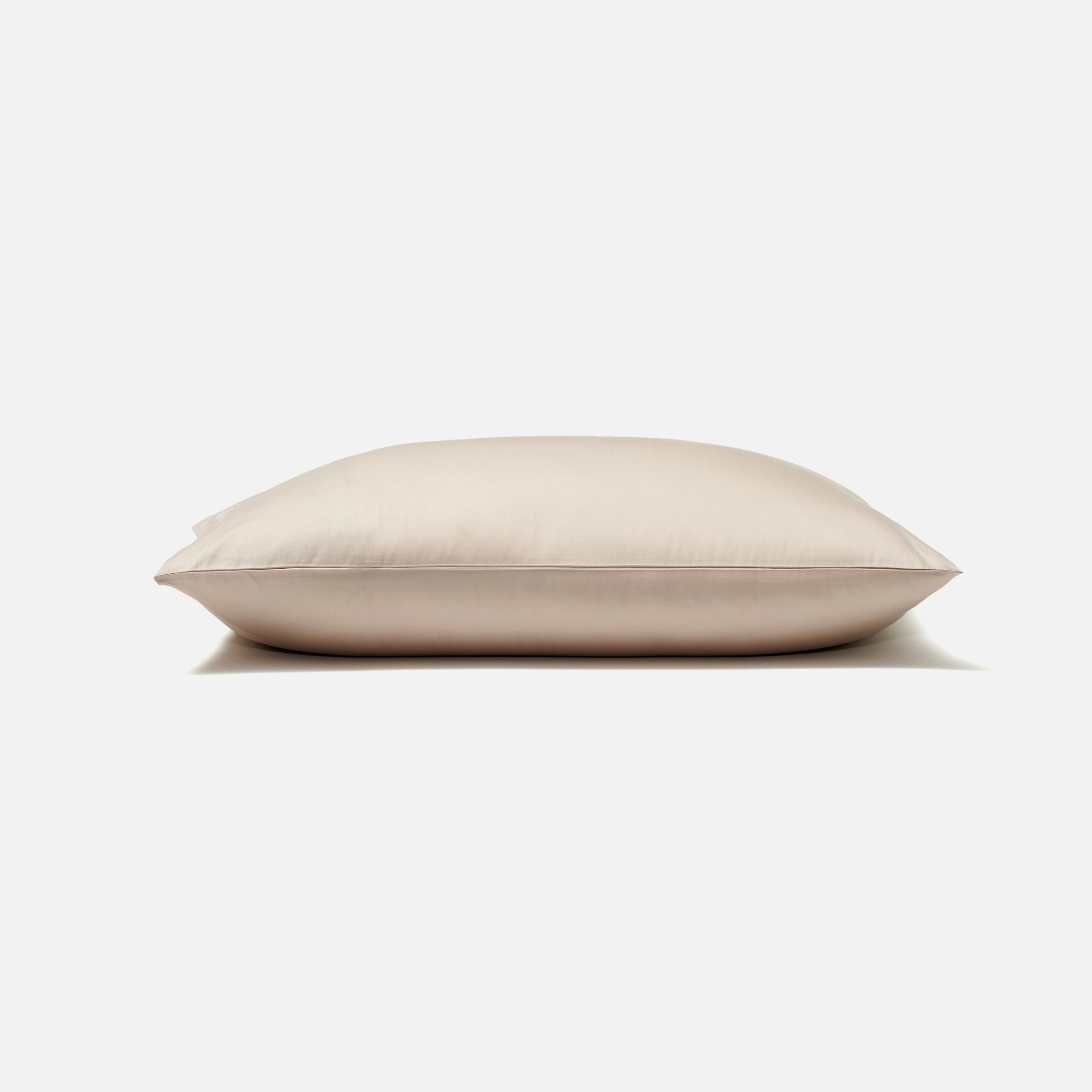 Classic pillowcase in beige color, eco-certified material