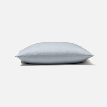 Classic pillowcase in blue color, soft sateen weave