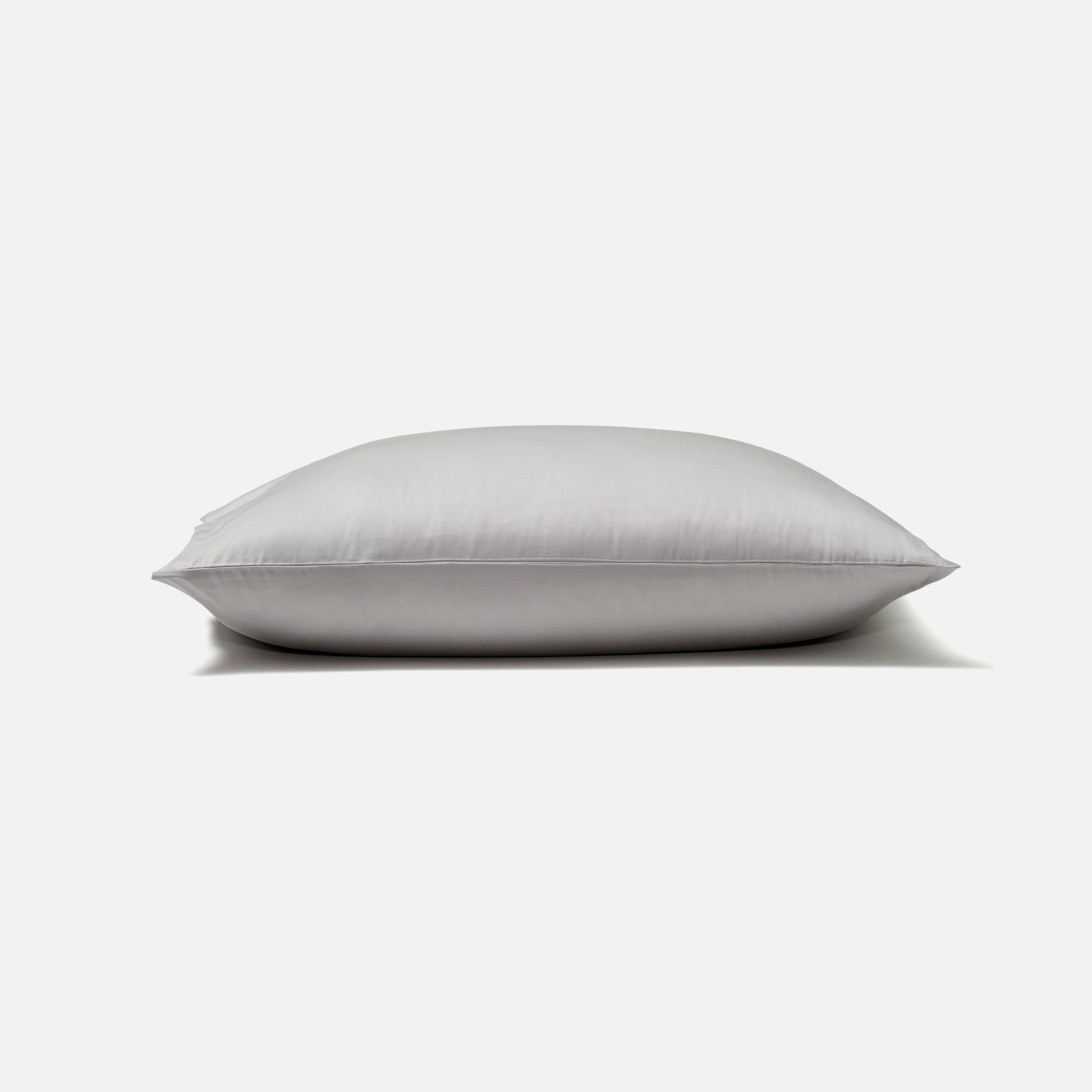 Classic pillowcase in gray color, hotel-style minimalist design