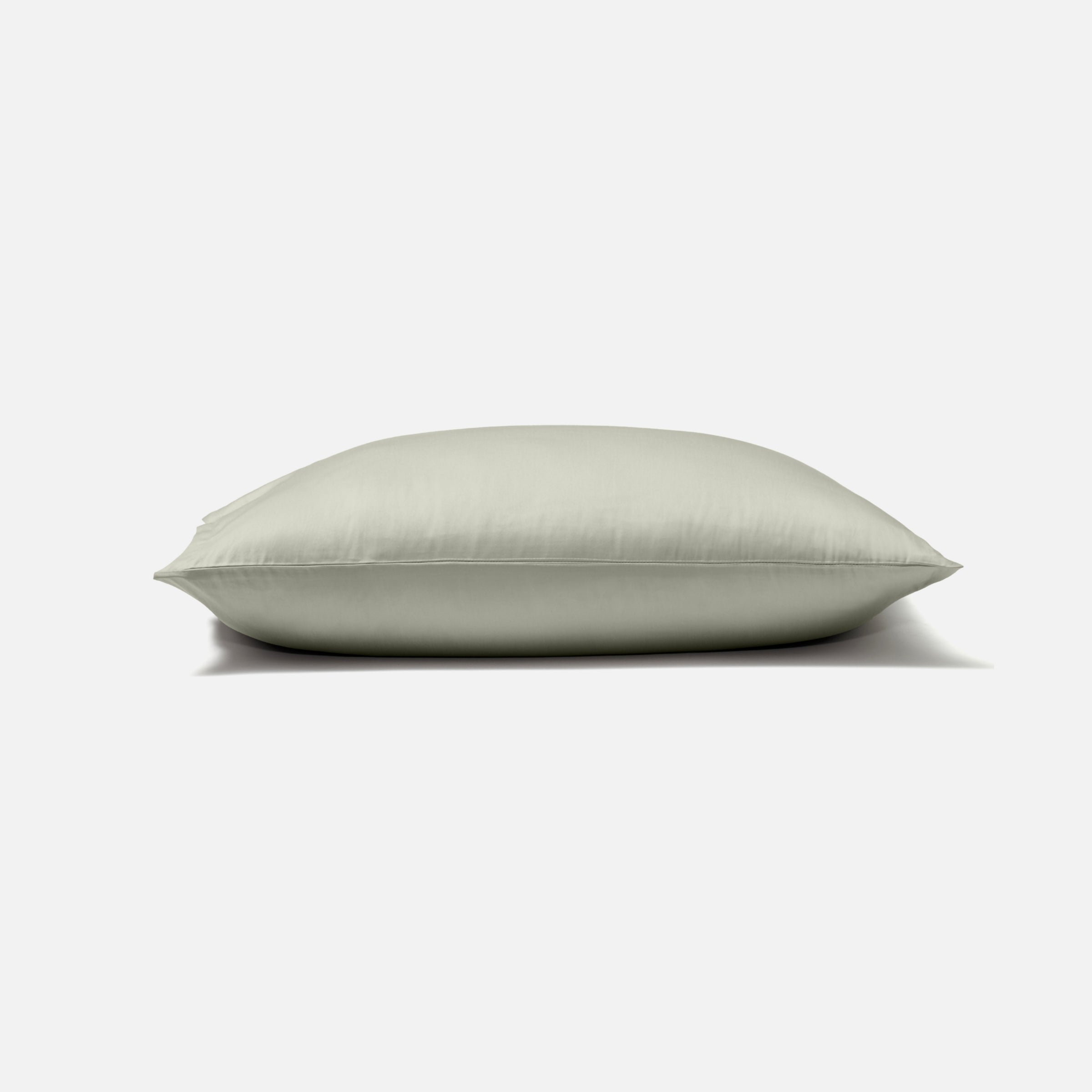 Classic pillowcase in green color, hotel-style minimalist design