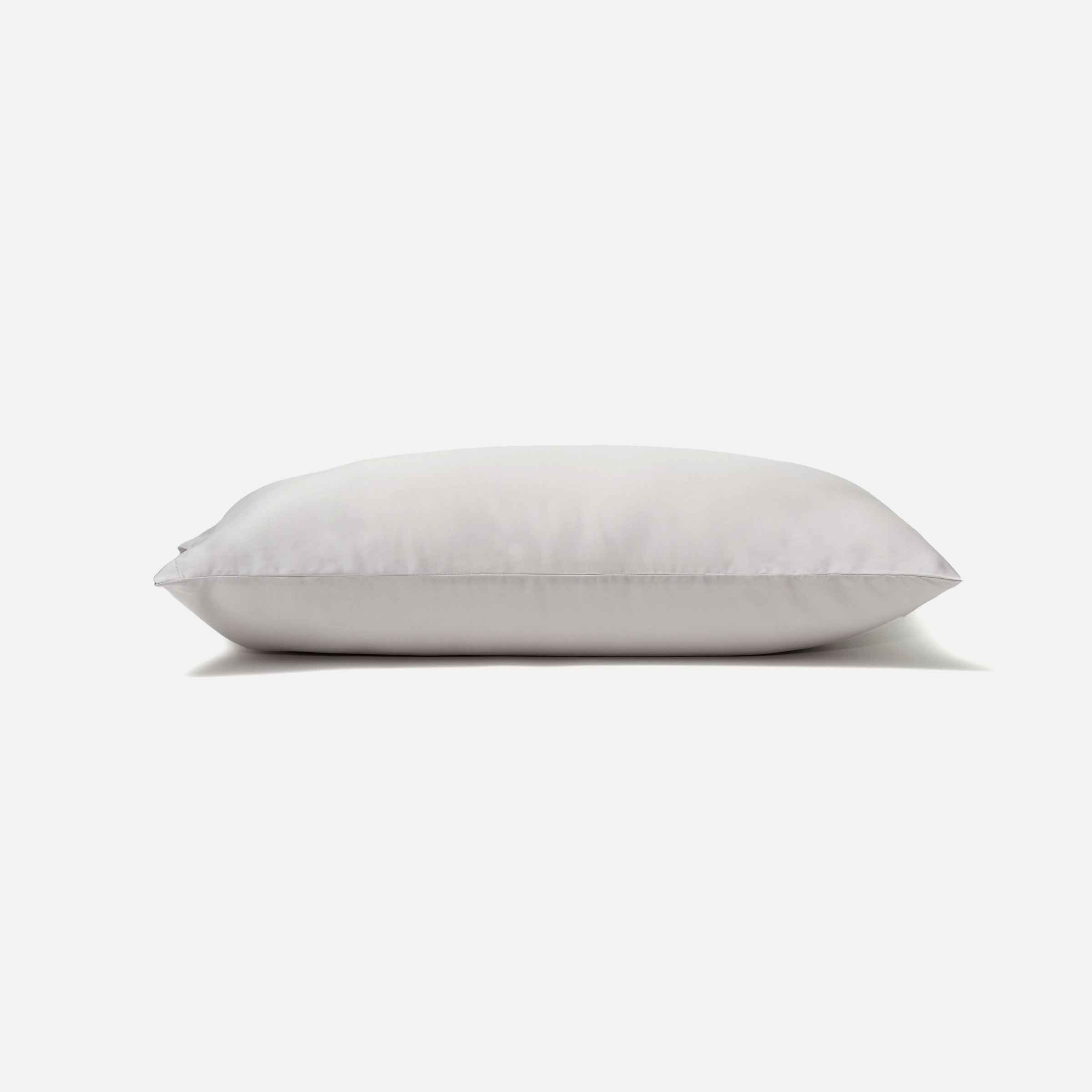 eucalyptus tencel pillowcase in gray, eco-certified material